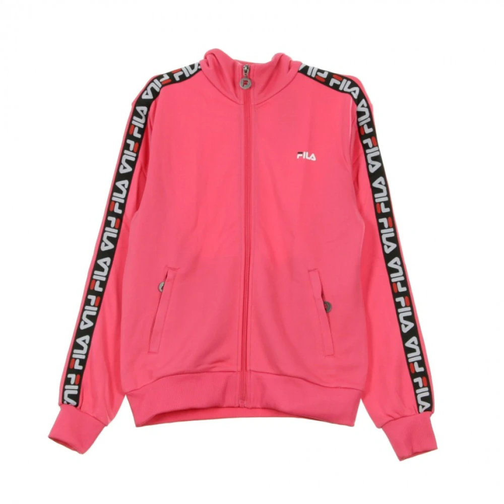 Fila Women's Pink Zip-Throughs, M, Track Jacket Talli