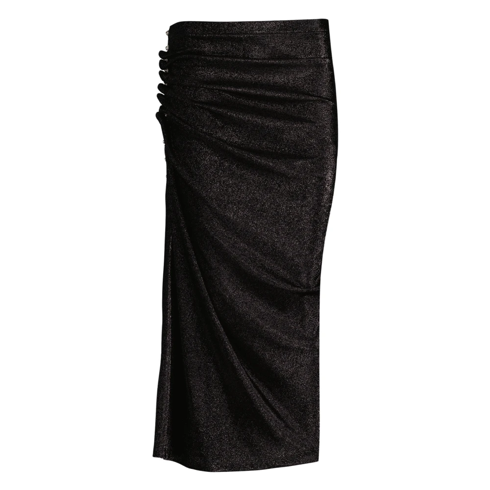 Rabanne Women's Black Midi Skirts - Midi Skirts - L - Skirts
