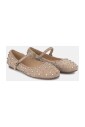 ballerine-en-daim-cloute