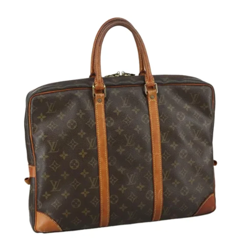 Louis Vuitton Vintage Pre-owned Canvas briefcases Brown Dames