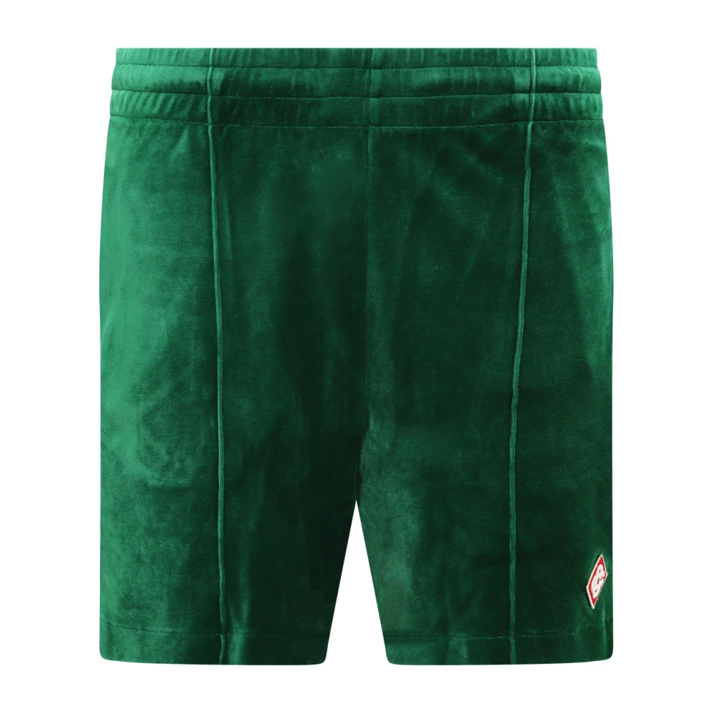 Casablanca Velours Shorts voor Heren Green Heren