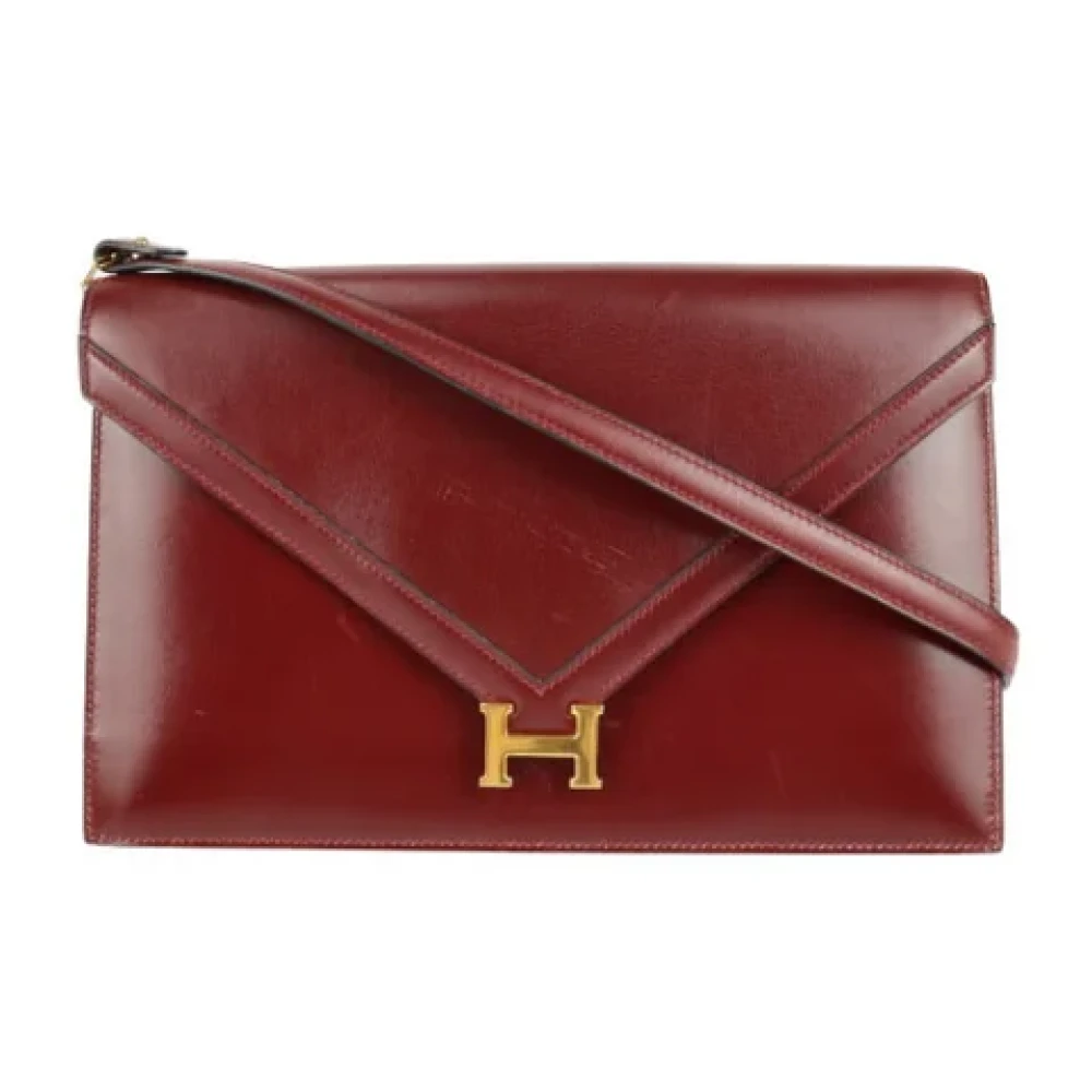 Hermès Vintage Pre-owned Fabric shoulder-bags Red Dames