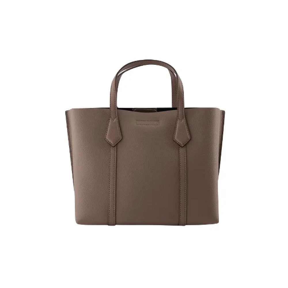TORY BURCH Leather handbags Brown Dames