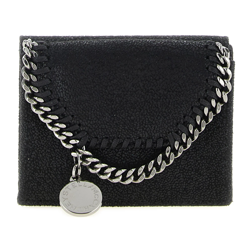 Stella Mccartney Women's Black Falabella Tri-Fold Wallet - Bag Accessories - One Size - Bags