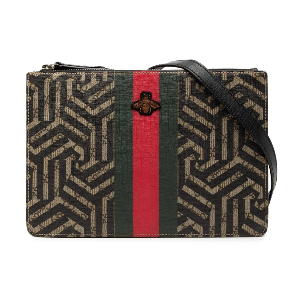 Gucci Vintage Women's Pre-Owned Printed Pouch With Strap