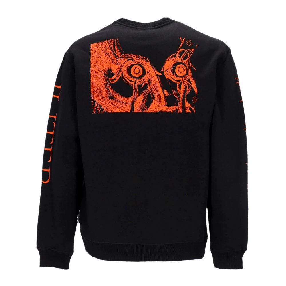 Iuter Zwarte Crewneck Sweatshirt Regular Fit Black Heren