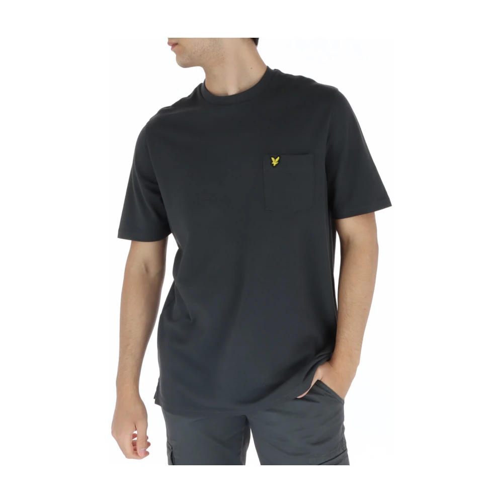 Lyle & Scott Klassisk Crew Neck T-shirt för Män Black, Herr