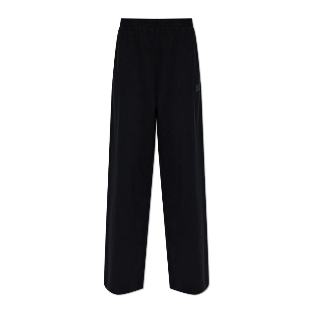 American Vintage Femme Noir Pantalons, Taille: 40 Fr Gixy Wide-Leg Pantalons De Survêtement