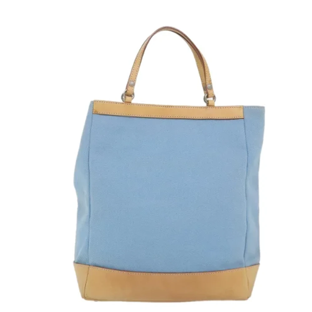 Burberry Vintage Pre-owned Canvas handbags Blue Dames