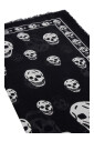 skull-print-fringed-scarf