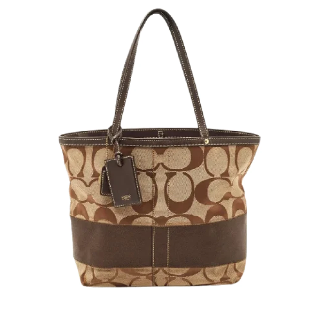 Coach Pre-owned Fabric totes Beige Dames
