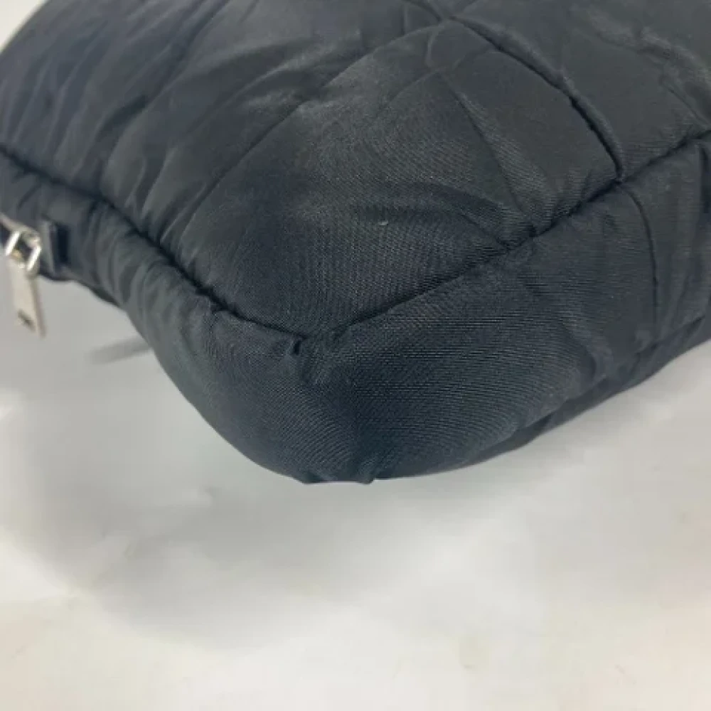 Prada Vintage Pre-owned Nylon handbags Black Dames