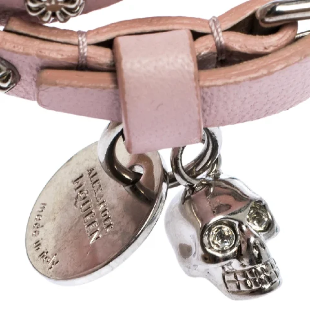 Alexander McQueen Pre-owned Leather belts Pink Dames