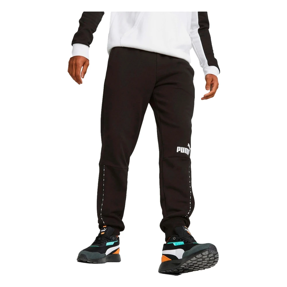 Puma Ess Block X Tape Sweatpants Lange broek Black Heren