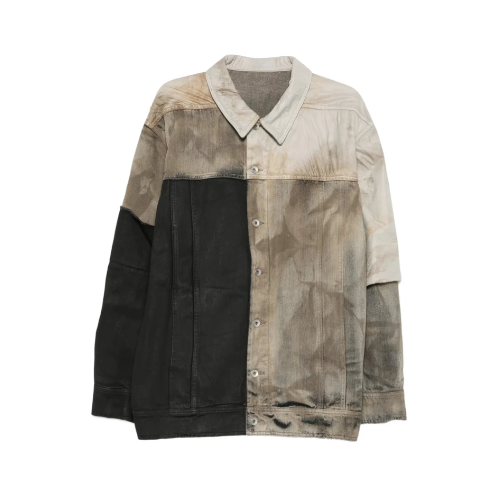 Rick Owens Hombre Multicolor - Chaqueta Denim Patchwork - Jackets - S