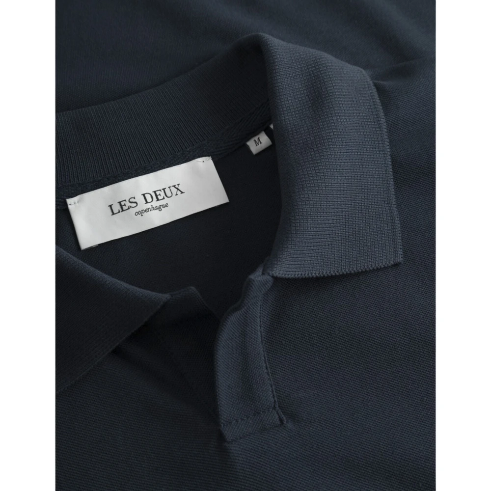 Les Deux Klassiek Poloshirt Blue Heren