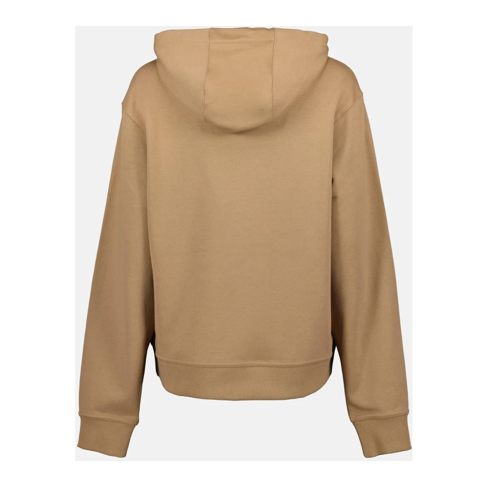 Burberry Bruine Biologisch Katoenen Hoodie met Logo Brown Dames