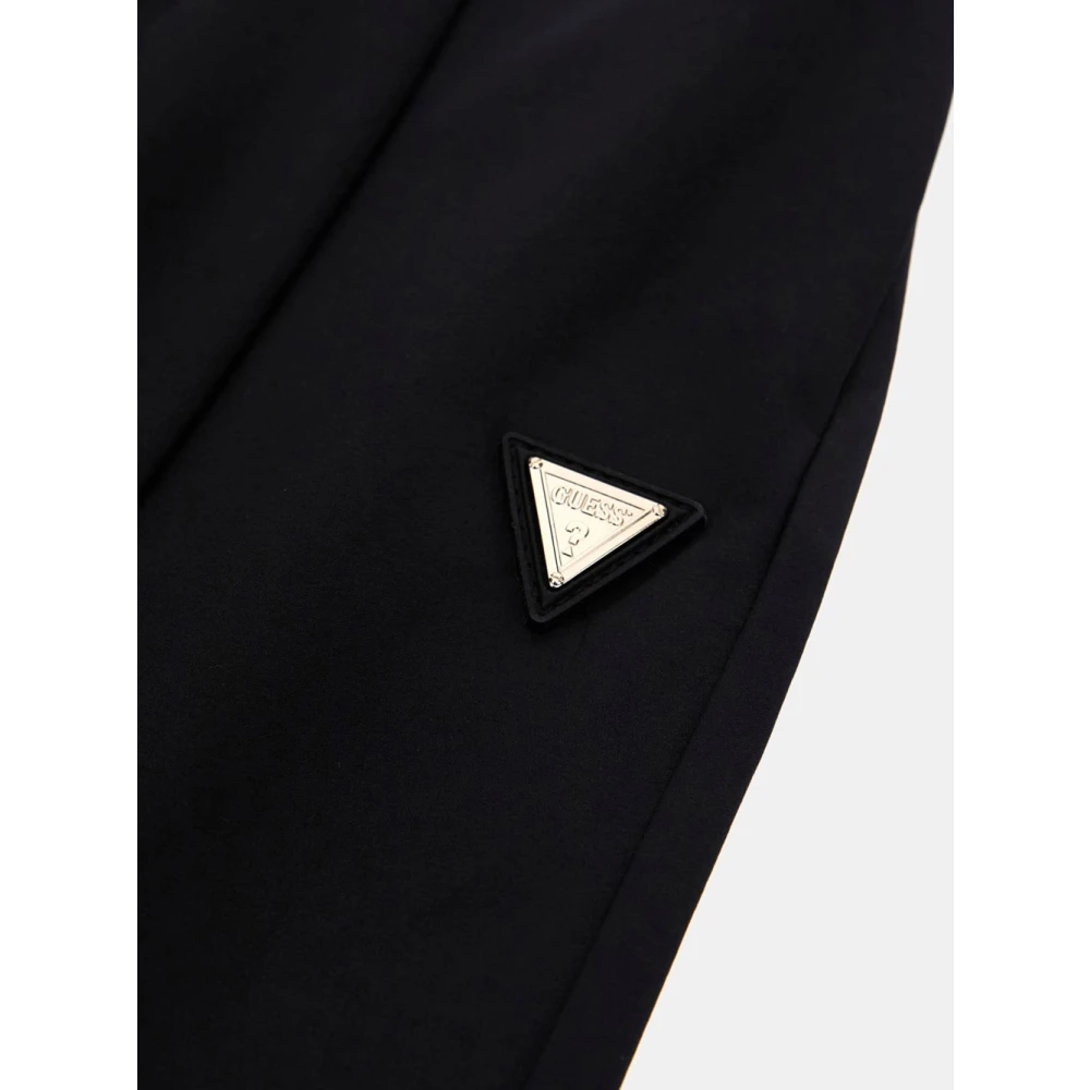Guess Zwarte Cargo Broek Athleisure Stijl Black Dames