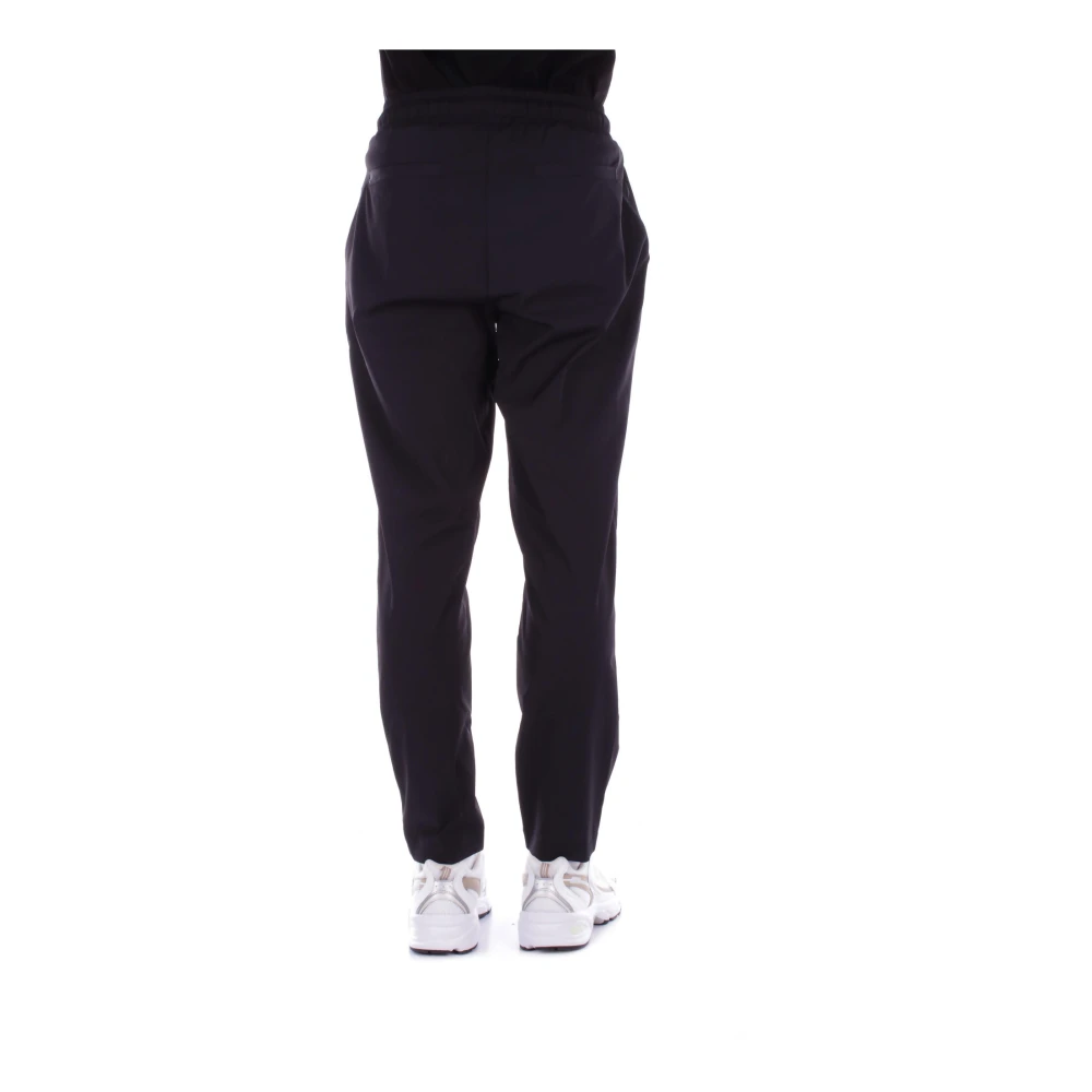 Costume National Zwarte CNC Broek Logo Zijzakken Black Heren