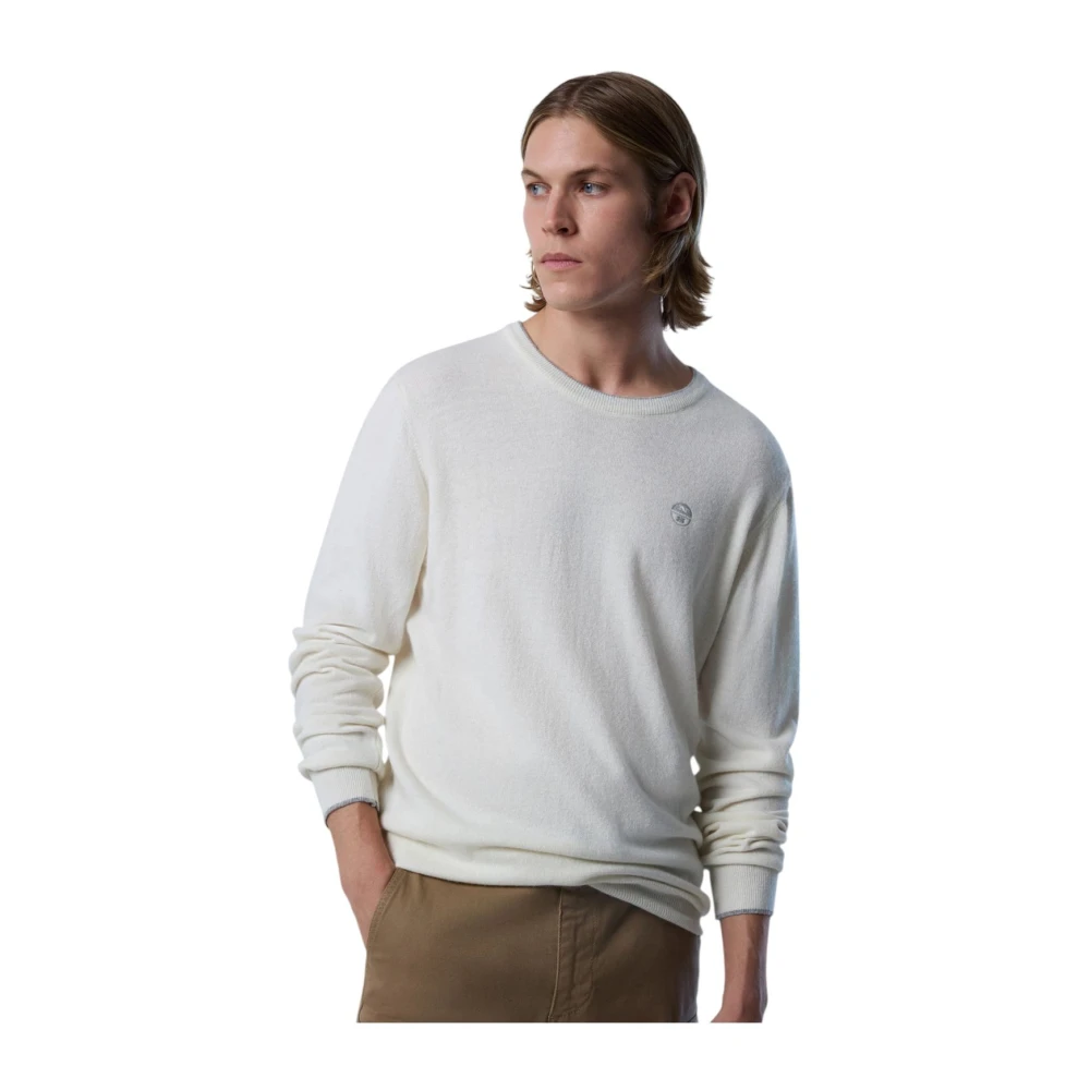 North Sails Trui met ronde hals Beige Heren