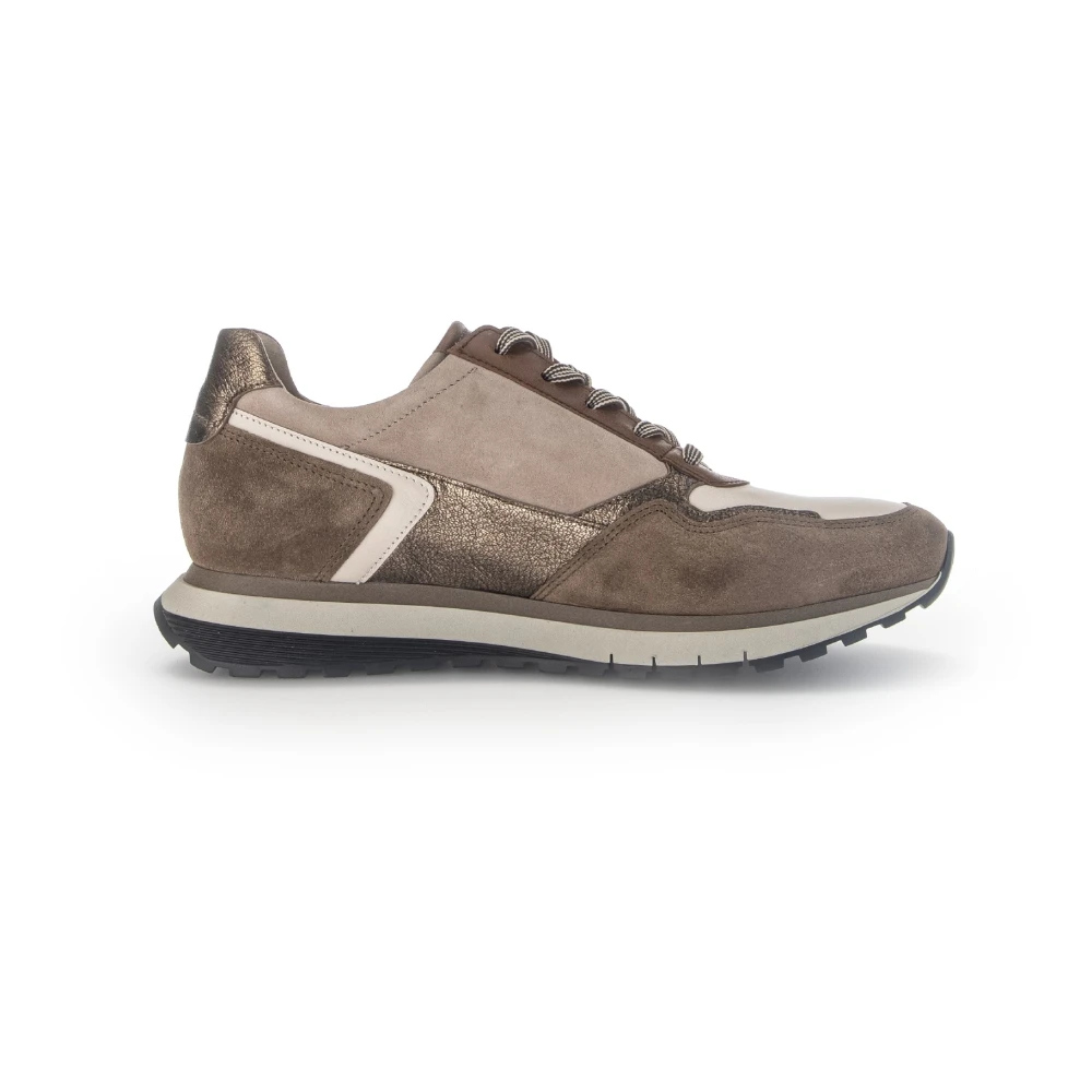 Gabor Trendy Dames Wandelsneaker Dames Schoenen Beige