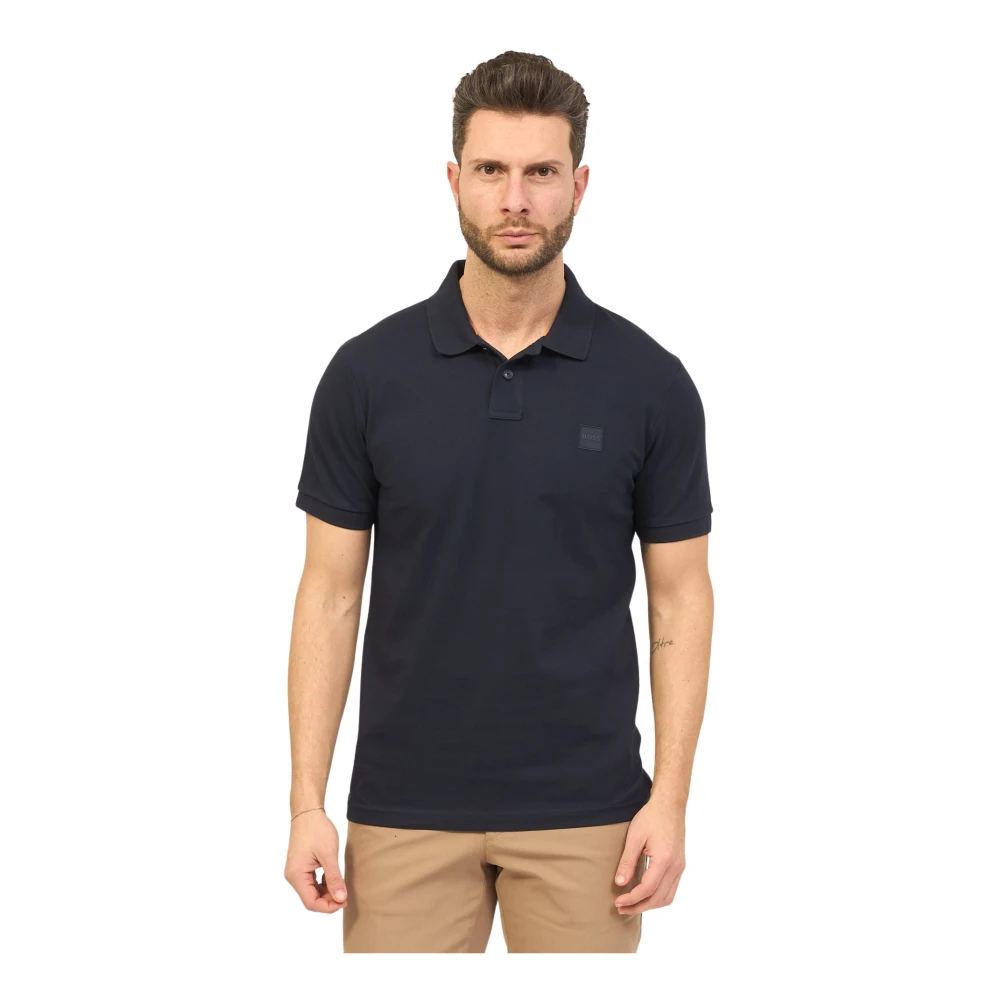 Boss Blauwe Polo Passenger T-shirt Blue Heren