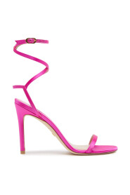 Fuchsia Satin Barmed 100 Sandalen