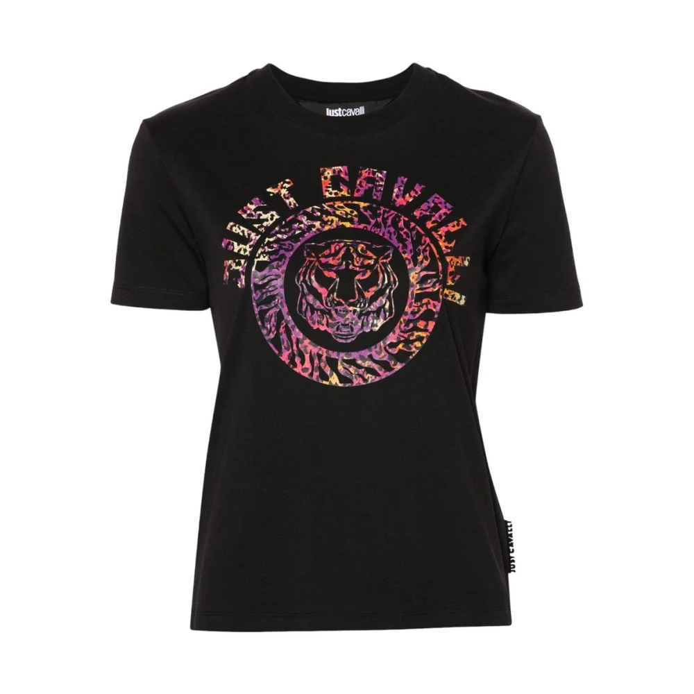 Just Cavalli Korte Mouw T-shirt Black Dames