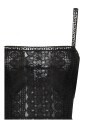 robe-noire-en-coton-nylon-avec-encolure-carree