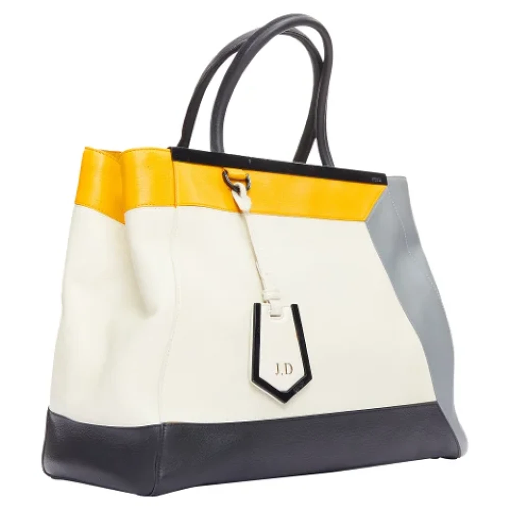 Fendi Vintage Pre-owned Leather totes White Dames