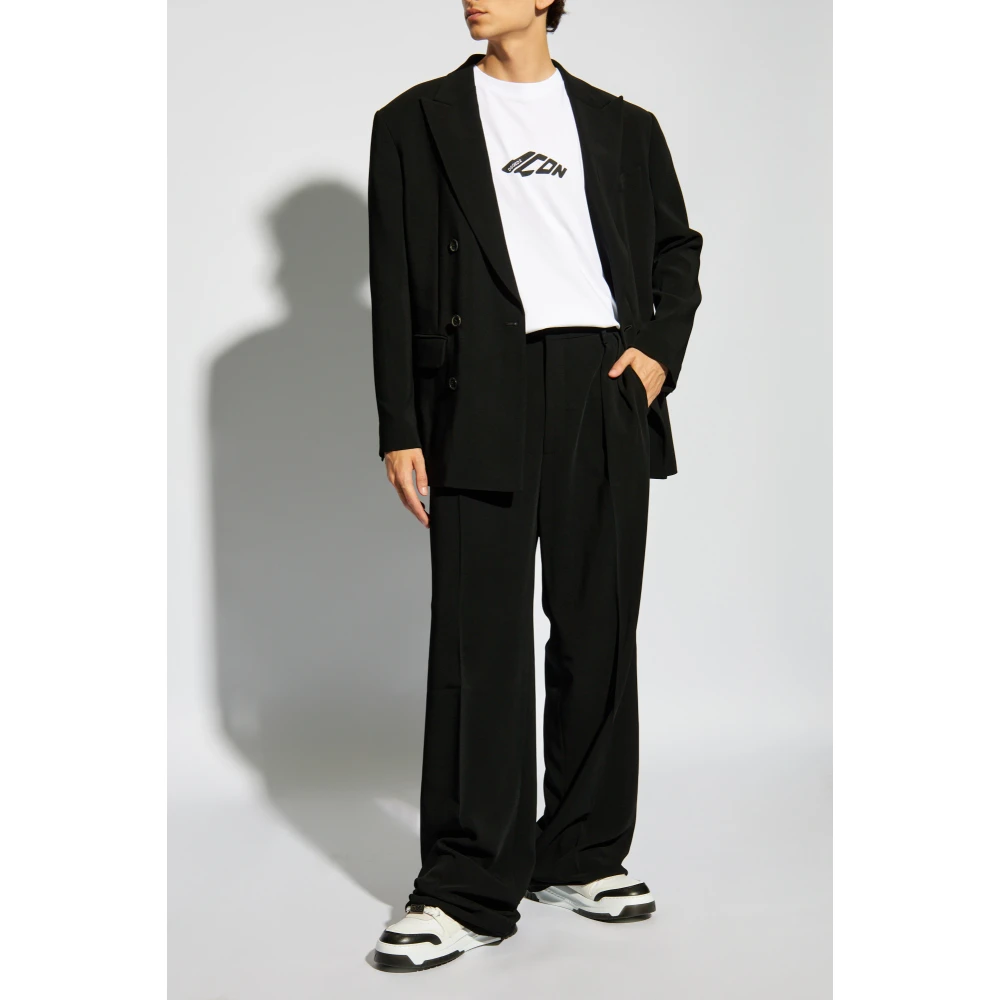 Dsquared2 T-shirt met logo White Heren