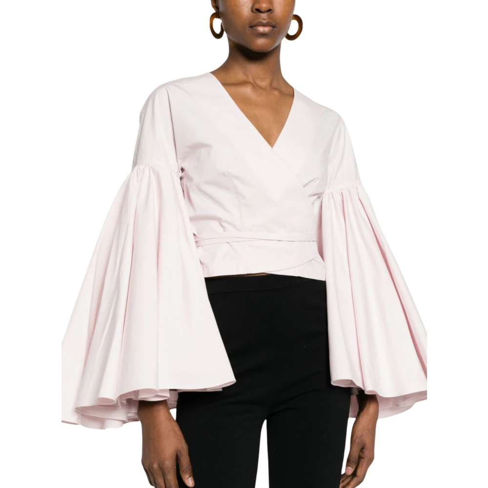 Jacquemus Pink Le Cache Coeur Paysan Top - Female - Blouses - 2XS - Blouses & Shirts