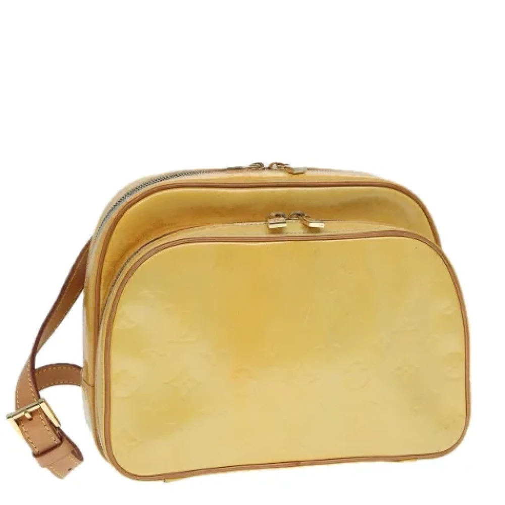 Louis Vuitton Vintage Pre-owned Leather backpacks Yellow Dames