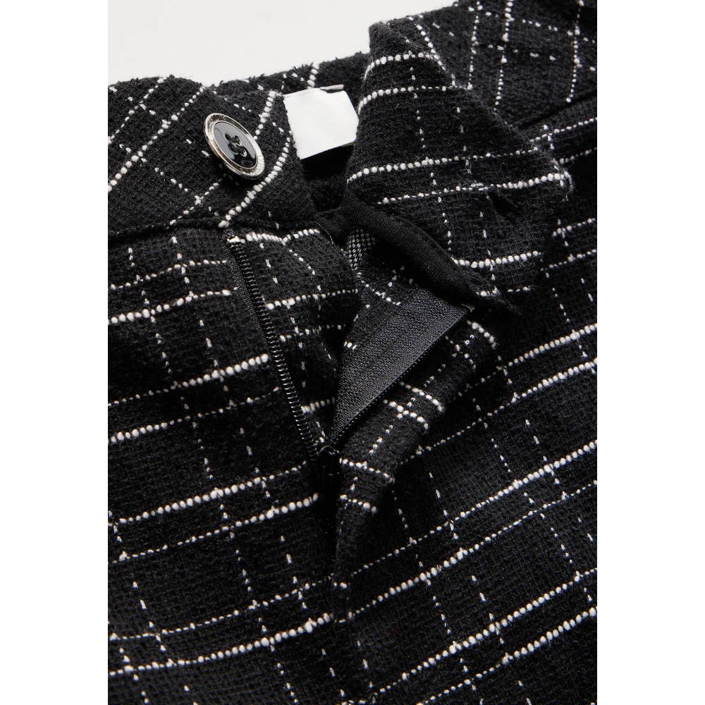 Street One Geruite Bouclé Broek Black Dames