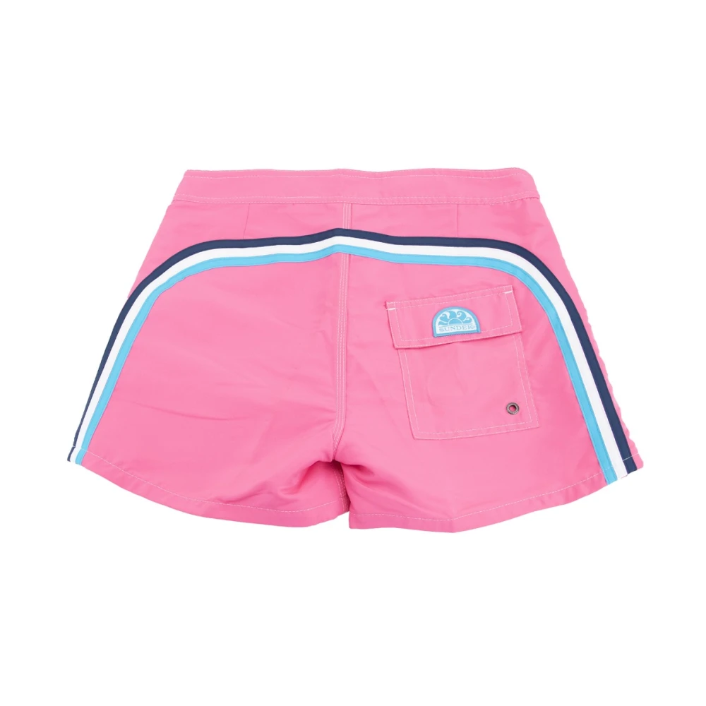 Sundek Heren elastische taille zwemshorts Pink Heren