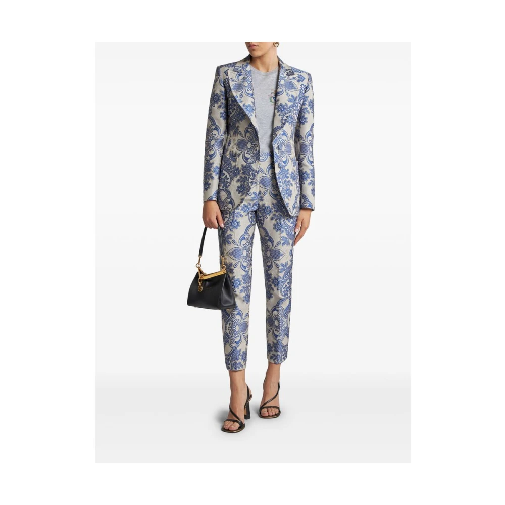 ETRO Donkerblauwe Korte Broek Blue Dames