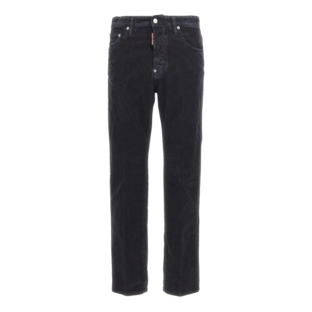 Dsquared2 Men's Blue Slim-Fit Trousers, Xs, 642 Corduroy Trousers