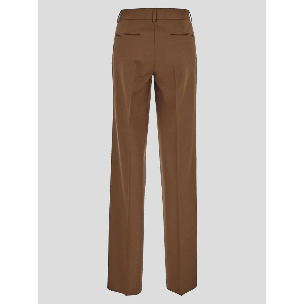 Lardini Wollen Klassieke Broek Brown Dames