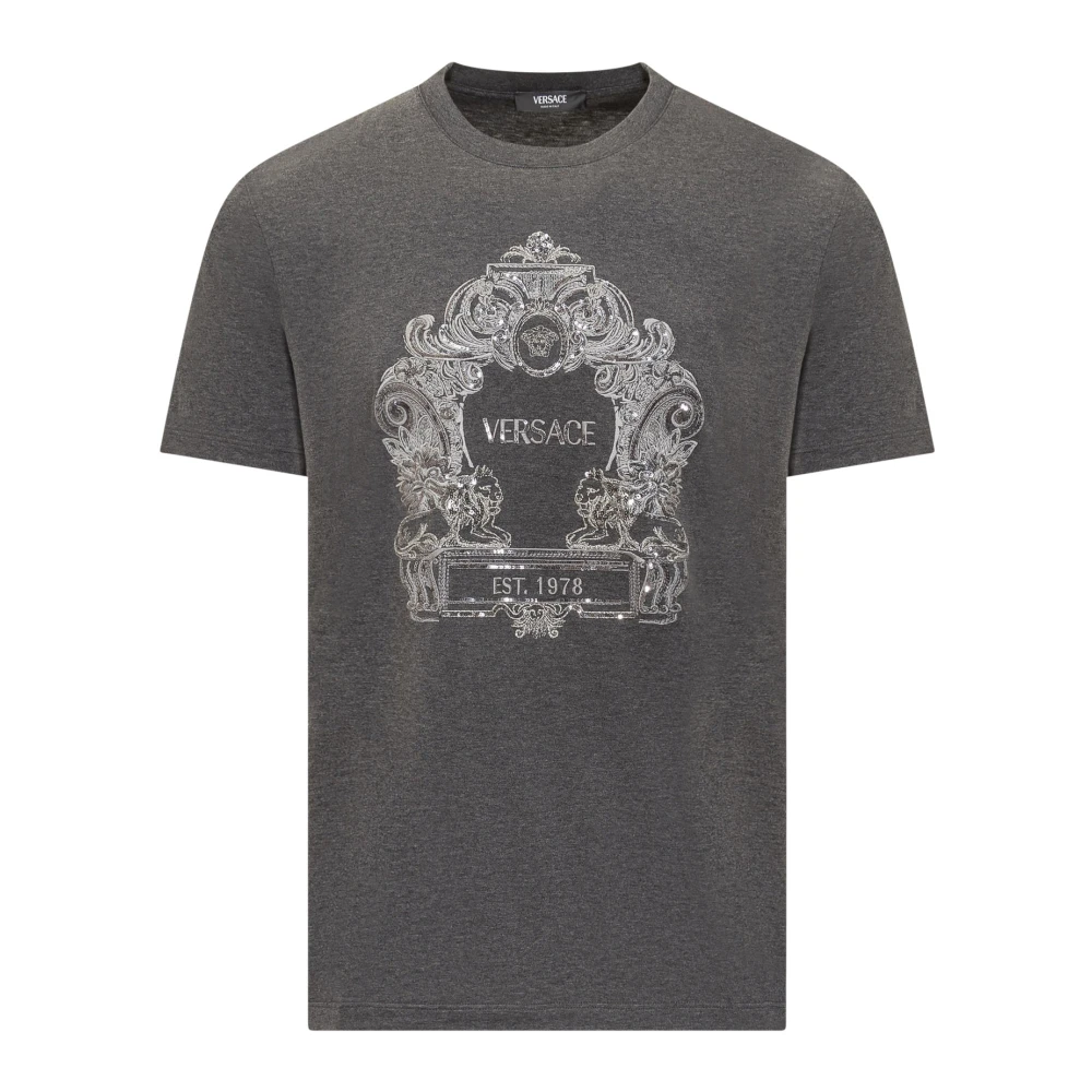 Versace Stijlvolle T-shirts Gray Heren