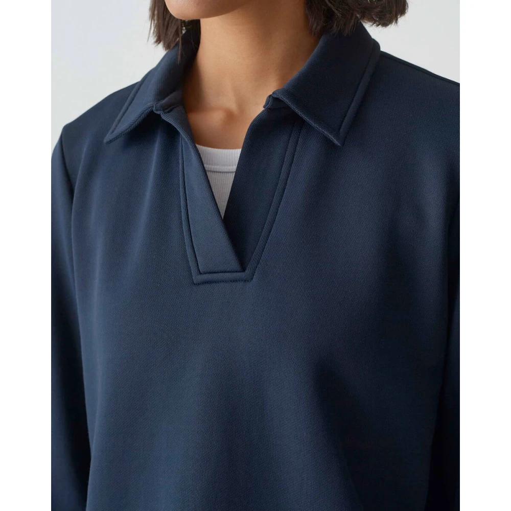 Opus Stijlvolle Sweatshirt met Gonut Detail Blue Dames