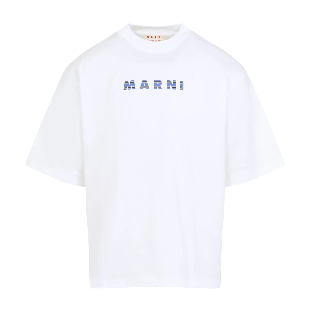 Marni Herr Vit Toppar S, Bomull, Lily T-Shirt