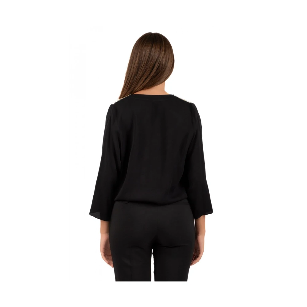 Hanita Damesblouse Black Dames