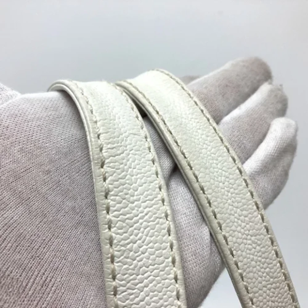 Chanel Vintage Pre-owned Leather totes White Dames
