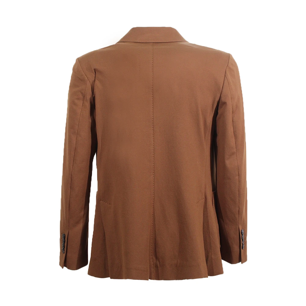Circolo 1901 Bruine Peak Revers Jas Cacao Brown Heren