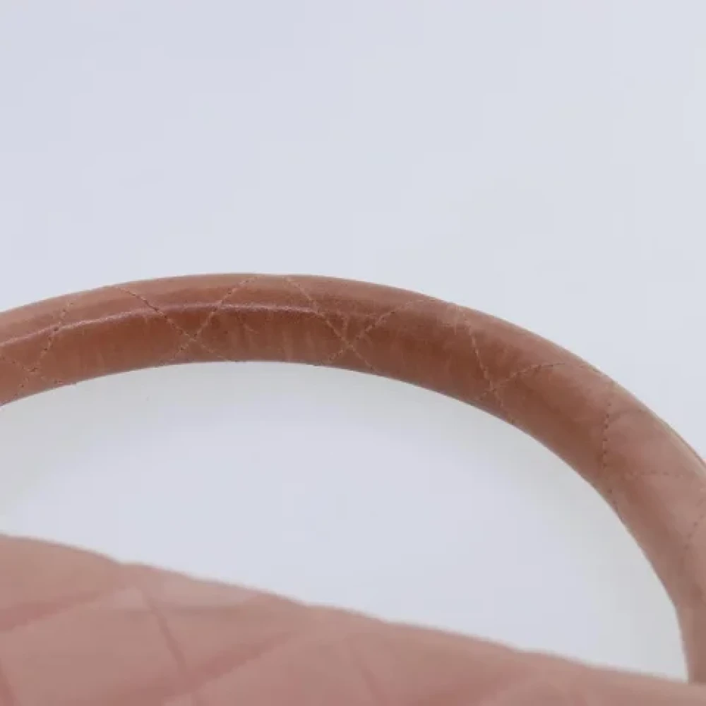 Chanel Vintage Pre-owned Leather handbags Pink Dames