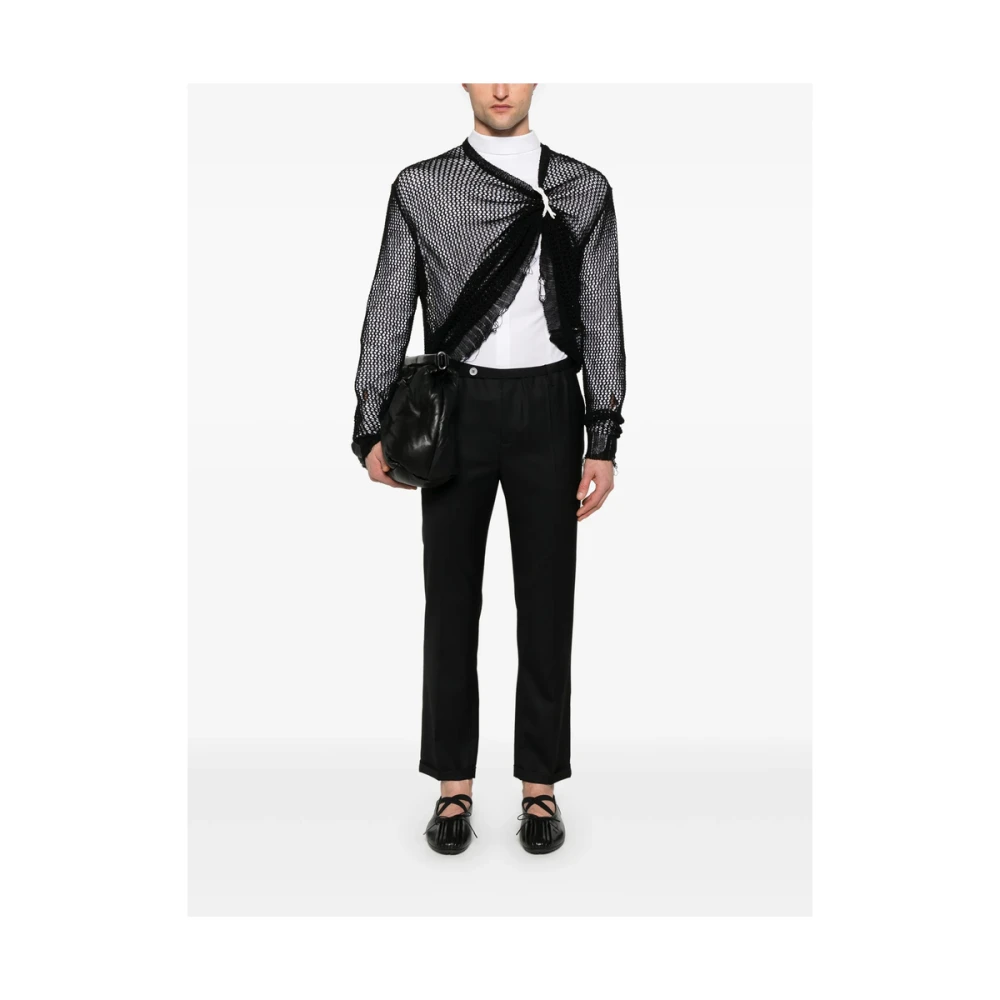 Magliano Zwarte Broek met Riem en Zakken Black Heren
