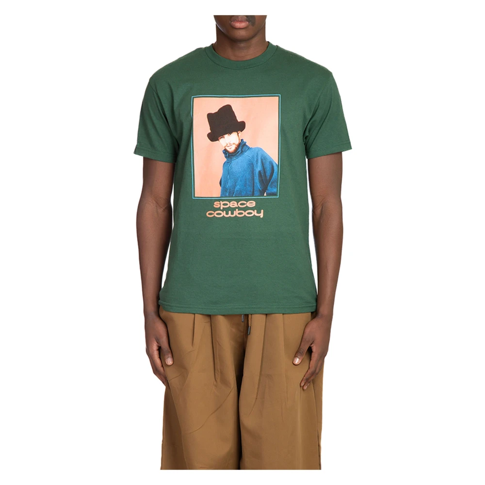 Pleasures Groene Space Cowboy T-shirt Green Heren