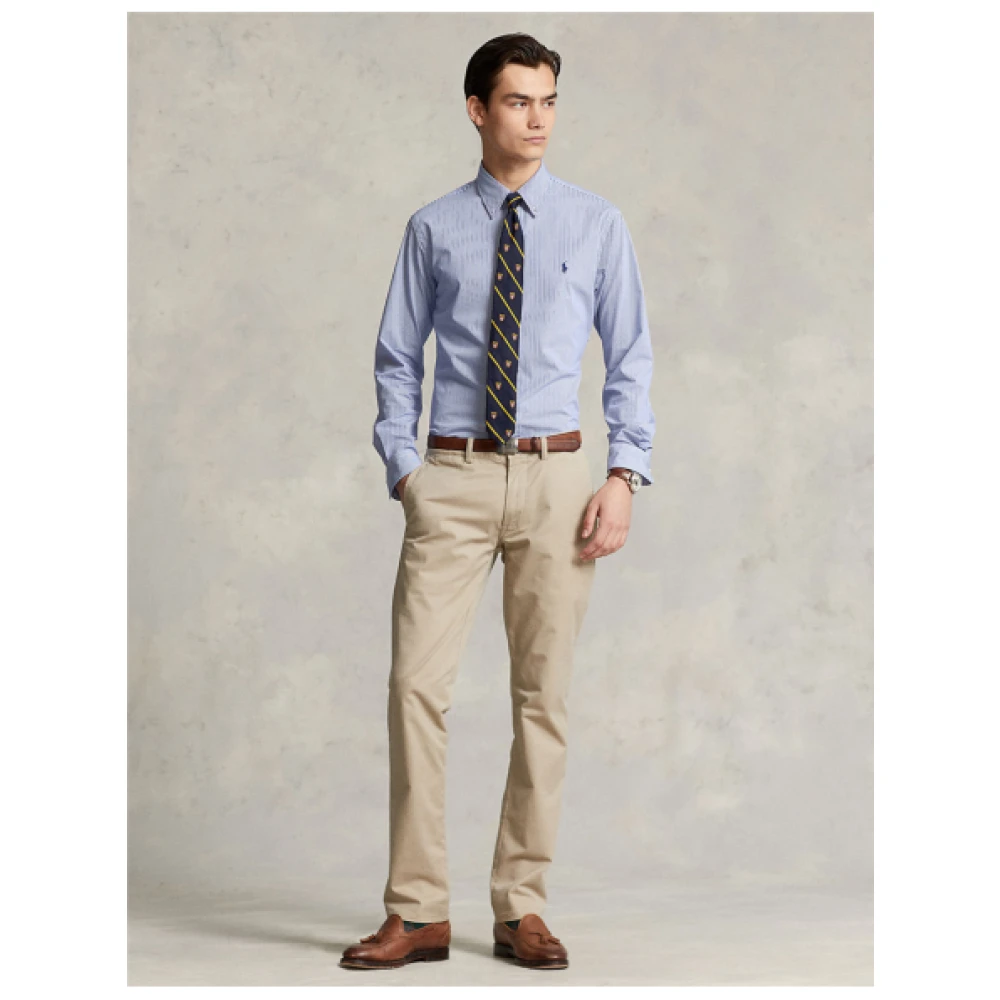 Polo Ralph Lauren Gepersonaliseerd Gestreept Overhemd Blue Heren