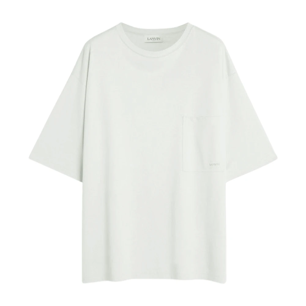 Lanvin Witte Zak Tee Oversize Katoenen T-shirt White Heren