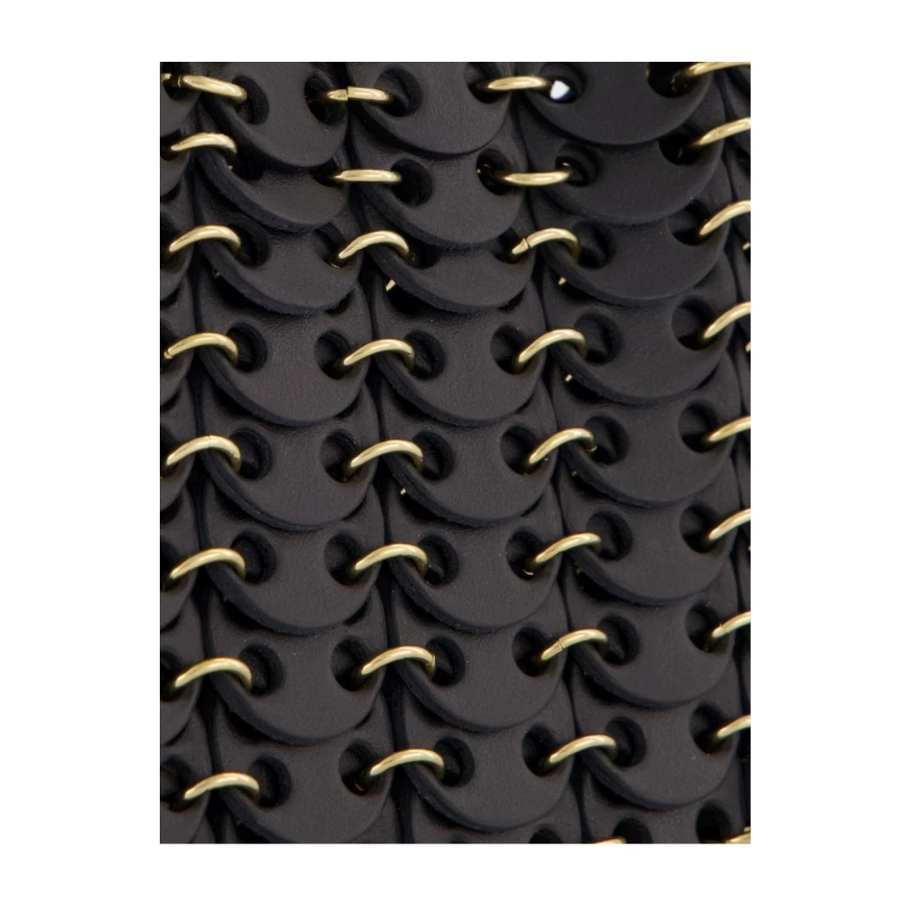 Paco Rabanne Zwart Goud Nano Clutch Black Dames